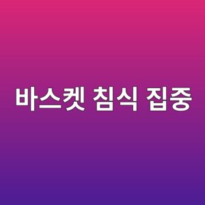 바스켓 침식 집중