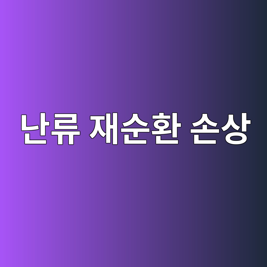 난류 재순환 손상
