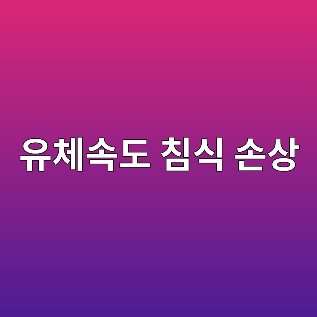 유체속도 침식 손상